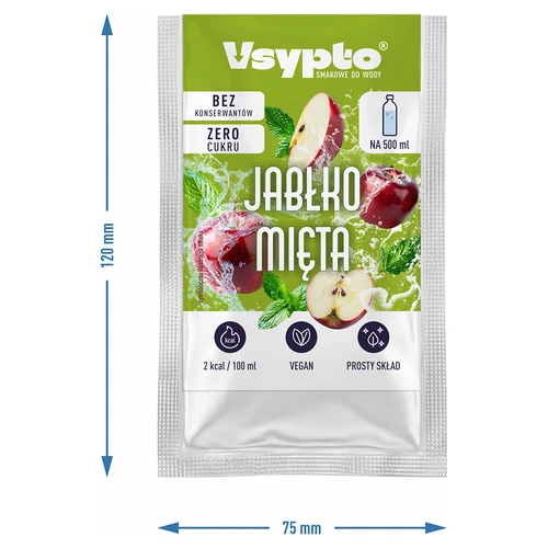 VSYPTO ar ābola un piparmētras garšu, 3 g - 4