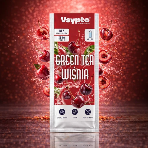 Vsypto ar garšu Zaļā tēja & skābais ķirsis, 9 g - 5