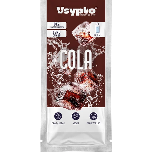 VSYPTO ar kolas garšu – garšas pulveris ūdenim, 9 g - 2