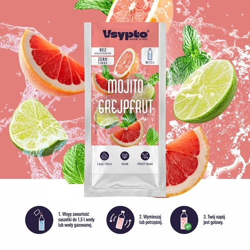 Vsypto ar Mojito un greipfrūta garšu, 9 g - 6