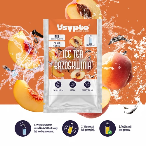 VSYPTO ar persiku ledus tējas garšu, 3g - 6