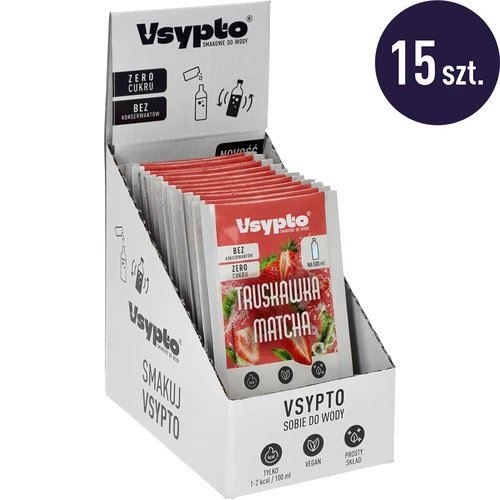 VSYPTO ar zemeņu un mačas garšu, 3 g - 10