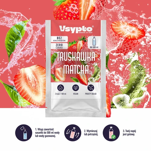 VSYPTO ar zemeņu un mačas garšu, 3 g - 6