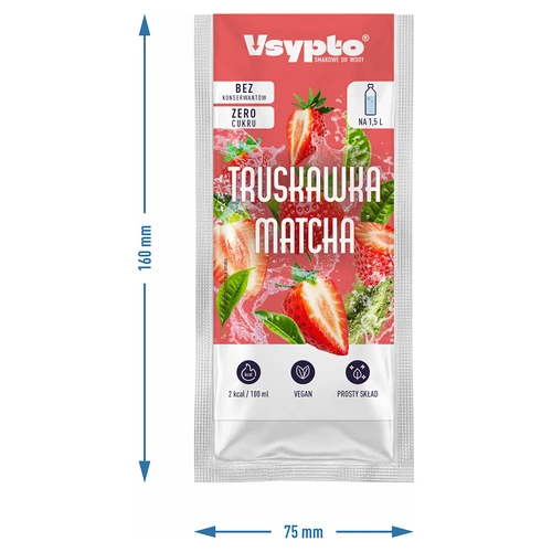 VSYPTO ar zemeņu un matčas garšu, 9 g - 4