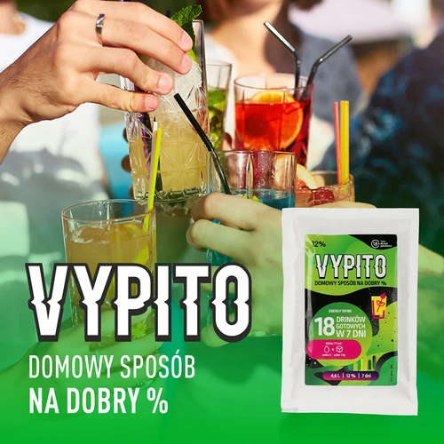 VYPITO 12 %, paciņa 18 kokteiļiem - Energy drink, 126 g - 6