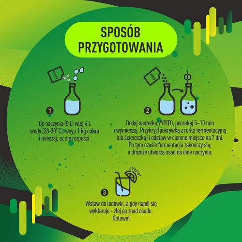 VYPITO 12 %, paciņa 18 kokteiļiem - Energy drink, 126 g - 5