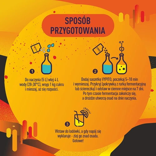 VYPITO 12%, paciņa 18 kokteiļiem - Mandarīns, 126g - 5
