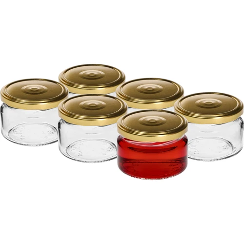 Zema 200 ml burciņa - ar zelta vāciņu fi 82/6, 6 gab. - 2