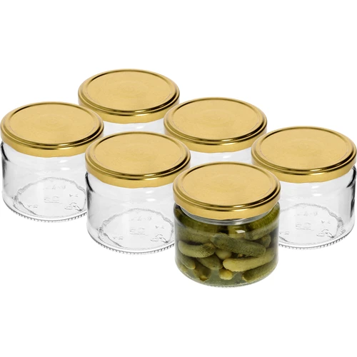 Zema 330 ml burciņa - ar zelta vāciņu fi 82/6, 6 gab. - 3